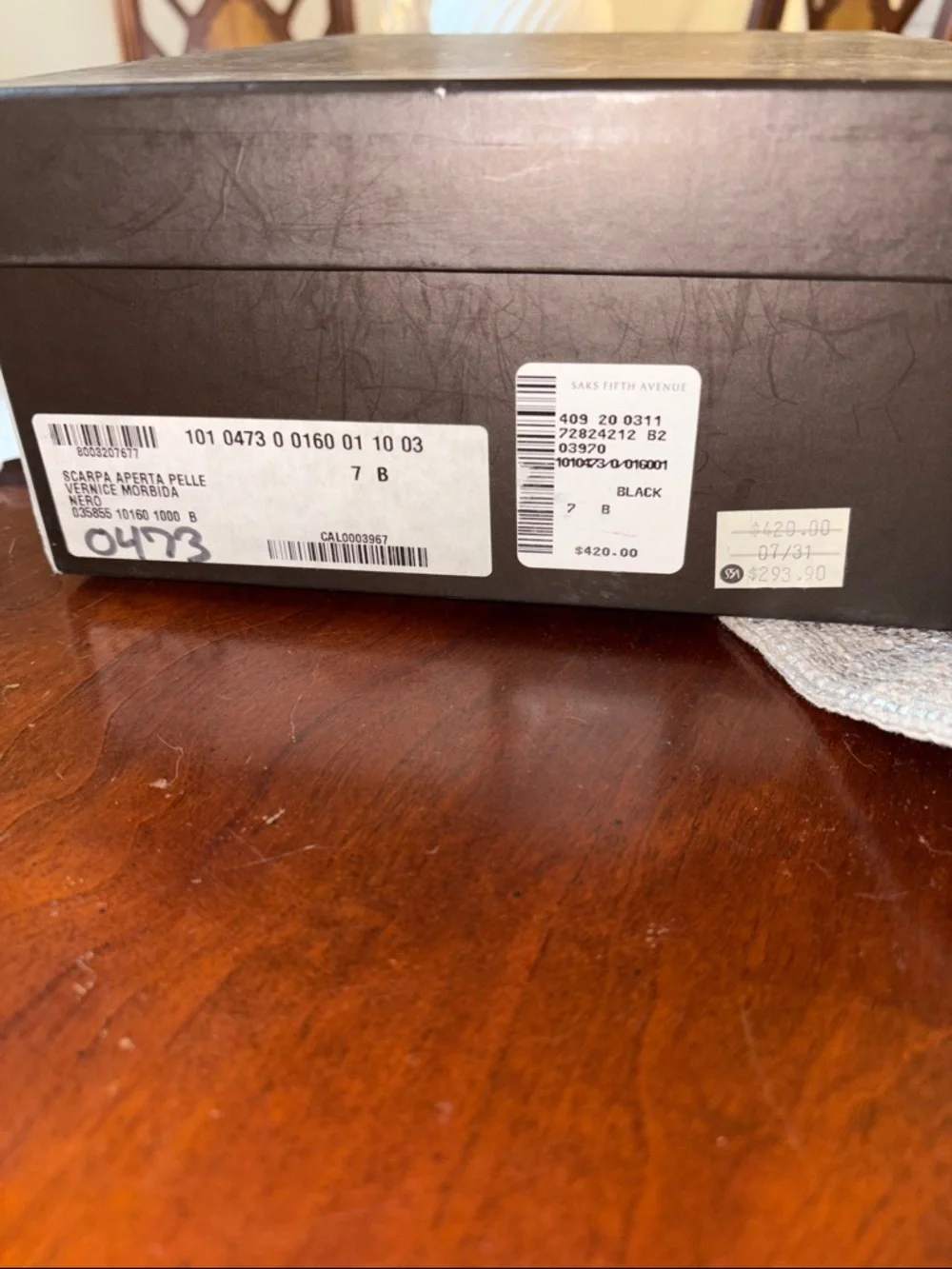 Gucci Black Patent Leather Pointed Lace-Up Heels - Picture 8 of 8